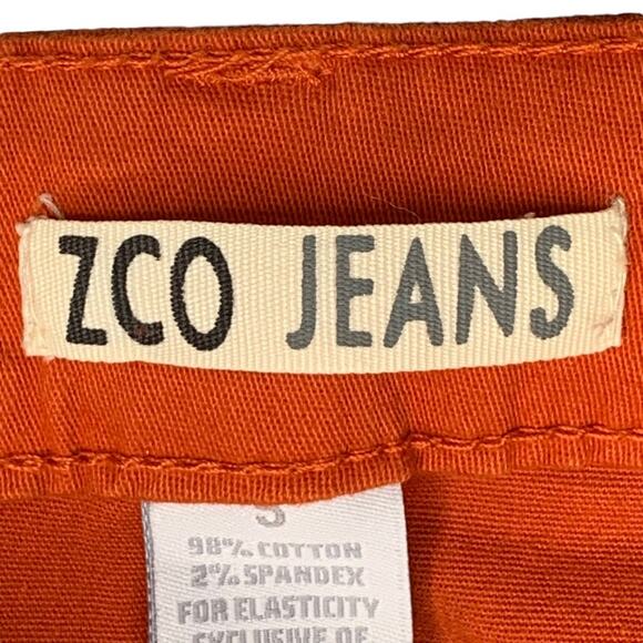 ZCO Pants Juniors NWT Low Rise 5 Working Pockets Rusty Orange Size 5 - Picture 7 of 10
